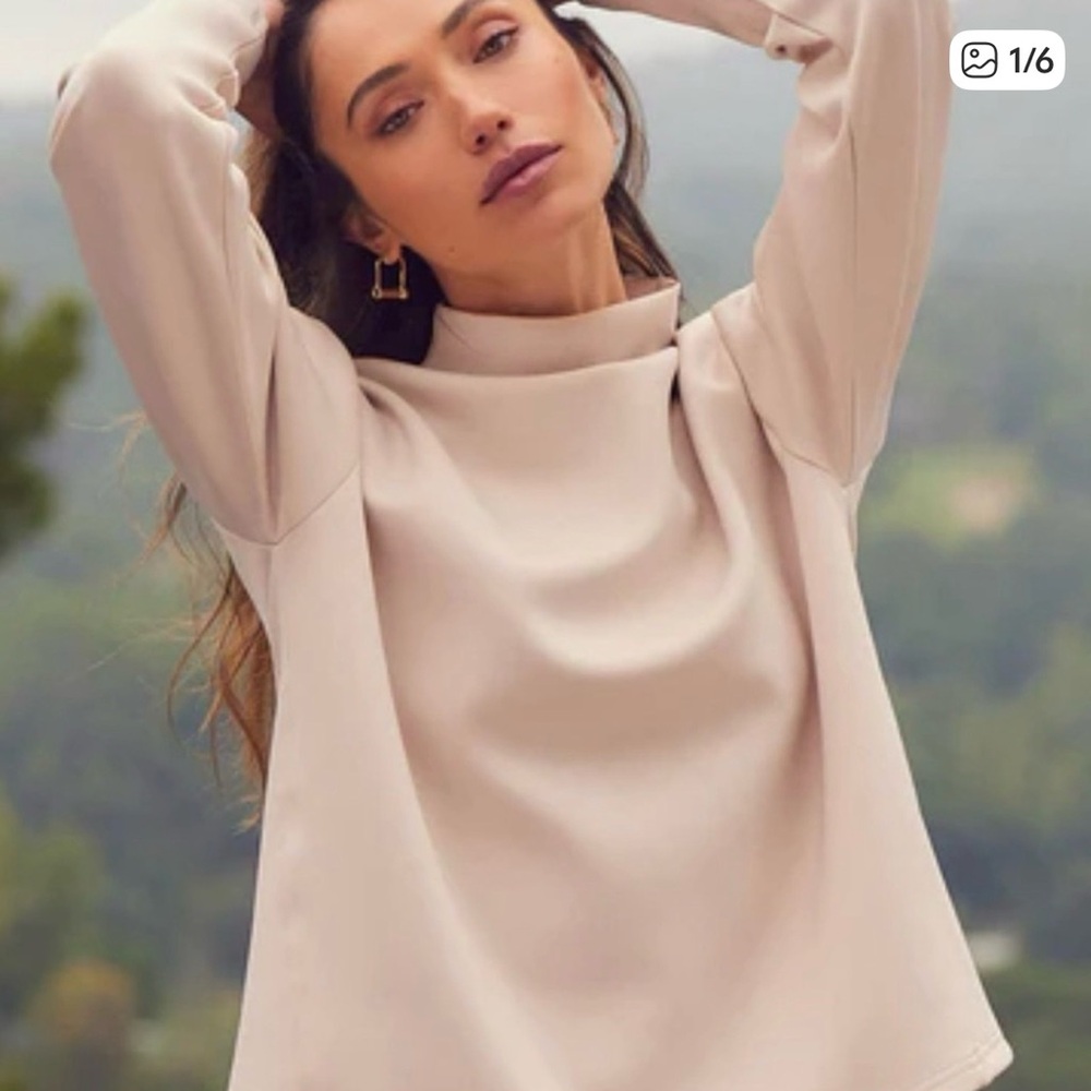 ADAY Cream Long-Sleeve Top
